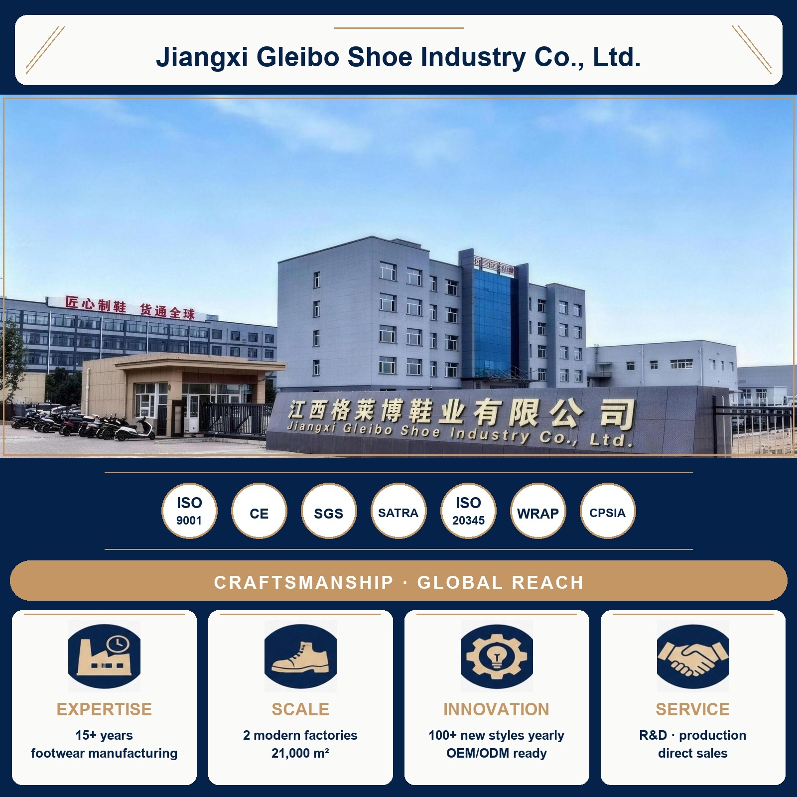 Jiangxi Gleibo Shoe Industry Co., Ltd. logo