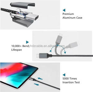 60 w 100 w typ c bis typ c nylon geflochtenes datenkabel 5 a super-schnelles aufladen 1 m 2 m <span class=keywords><strong>usb</strong></span> c <span class=keywords><strong>android</strong></span> adapter schnelles ladekabel - Product Image 5
