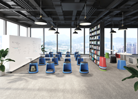 Chaise d'entraînement multifonctionnelle en plastique pour l'extérieur, chaise de réunion moderne pour la maison