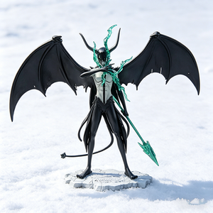 Figura de acción de demonio alado estilo <span class=keywords><strong>anime</strong></span>, estatua de resina detallada con lanza, regalo coleccionable de decoración de escritorio para fanáticos de la fantasía - Product Image 2