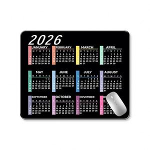 Tapis de souris personnalisé FX avec calendrier, en caoutchouc de 3 mm, style calendrier 12 mois, impression pour publicité et cadeau promotionnel - Product Image 1
