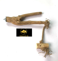 2023 tendance chaude interactif Java bois oiseau perchoir support Durable café bois branche jouet Viet Nam HOANG LINH SG Kimy + 84938616690