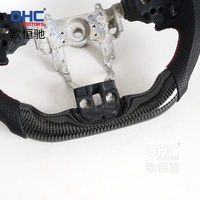 Volante de fibra de carbono para volante Mitsubishi Lancer Evolution Evo 2014 2015 2013 2012 2011 2010 2009 2007