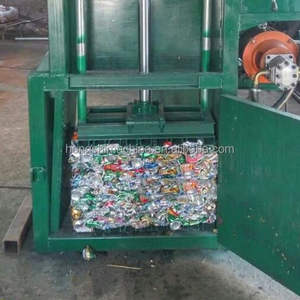 Presse à balles verticale hydraulique pour petits déchets métalliques, carton, coton, canettes d'aluminium, avec moteur central - Product Image 6