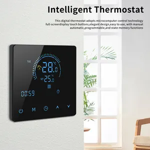 Termostato de calefacción eléctrica por suelo radiante inteligente WiFi Tuya Home, pantalla Digital inalámbrica, controlador de temperatura de pantalla táctil