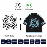 T-shirt graphique personnalisé Y2K Gothique pour homme, coupe oversize à épaules tombantes, style streetwear, coupe carrée, en coton, OEM ODM, imprimé tribal, punk