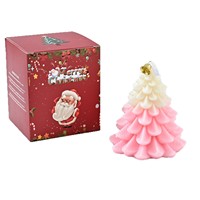 Coffret Cadeau Bougie Parfumée Pin d'Aromathérapie Arbre de Noël Créative Faite à la Main Décoration de Noël Cadeaux Artisanaux