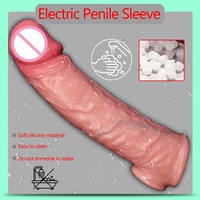 Manchon pénien en silicone liquide réutilisable pour l'amélioration des performances, préservatif retardateur, stimulation du point G, couvre-pénis réaliste, jouets sexuels LM-CT607-6