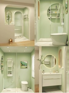 Los coloridos gabinetes <span class=keywords><strong>de</strong></span> baño, en <span class=keywords><strong>el</strong></span> corazón <span class=keywords><strong>de</strong></span> <span class=keywords><strong>la</strong></span> <span class=keywords><strong>reina</strong></span> también hay una niña pequeña. Diseño del Baño. - Product Image 4