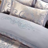 Ensemble de literie en jacquard de luxe, taille Queen et King, pour la maison