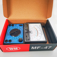 Kit de multimètre analogique MF47, outil d'enseignement et de pratique pour l'assemblage DIY, mesure la capacité, le courant continu, la tension AC/DC, la résistance DC