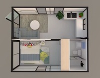 Contenedor Expandible de 20/40 Pies, Plegable, Portátil, Móvil, de 2-5 Camas, Moderno, Prefabricado, en Venta, para Oficina, Hotel, Apartamento, Gimnasio