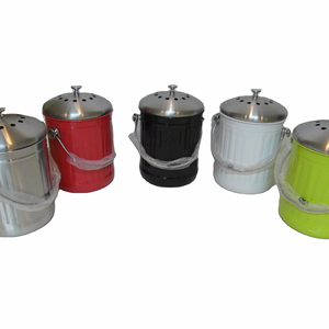 Hot Sales Stainless Steel Garbage Kitchen Compost Bin With Charcoal Filters
