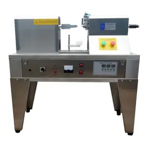 semi auto soft pipe sealing machine plastic tube tail sealer with edge cutting for hand cream toothpaste