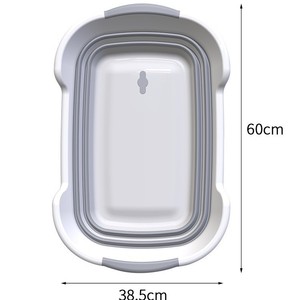 Baignoire pliable pour animaux de compagnie de 27 L, améliorée avec trou de vidange et collecteur de poils d'animaux, baignoire portable pliable pour le bain et le rangement - Product Image 6