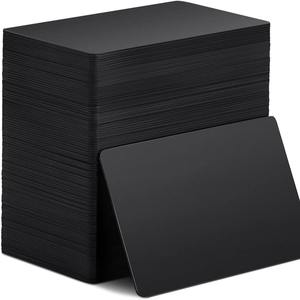 Carte de visite personnalisée de luxe en métal noir mat avec puce <span class=keywords><strong>NFC</strong></span> intelligente, fréquence 13,56 MHz, cartes de contrôle d'accès - Product Image 6