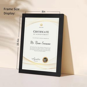 8.5x11 thân thiện với môi gỗ mộc mạc khung hình đa Giấy chứng nhận số lượng lớn tài liệu/bằng tốt nghiệp giải thưởng khung tường/bàn treo giải thưởng - Product Image 2