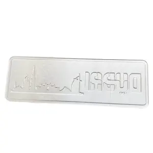 Custom Metal Aluminum Embossed Sign 3D Brand Logo Plates