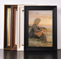 Cadre photo en bois naturel de haute qualité, plusieurs tailles et couleurs, pour table ou décoration murale