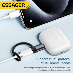 ESSAGER ES-OTG18 Adattatore USB 2.0 3A per Ricarica Rapida, Convertitore <span class=keywords><strong>OTG</strong></span> da USB Tipo C per <span class=keywords><strong>iPhone</strong></span> - Product Image 6
