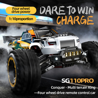Nouveau Monster Truck RC 2.4G haute vitesse 2026, échelle 1/10, 4x4, version brossée, voiture de course télécommandée tout-terrain