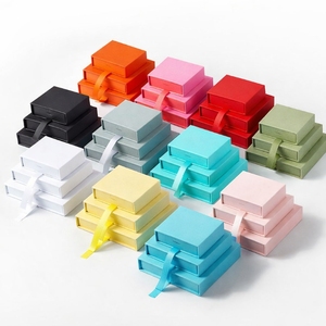 Fashion Jewelry Set Box Custom Rigid Drawer Jewelry Packaging Box Sponge Insert Printing Custom Logo Factory Wholesale Price - Product Image 4