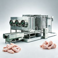 Congelador Espiral Automático de Alta Eficiencia para Productos Acuáticos, Frutas y Verduras, Congelación Rápida, Ecológico
