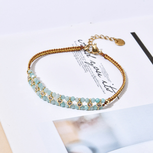Bracciale in Pietra Naturale Fatto a Mano Stile Francese Gioielli Braccialetti per Donna Regalo all'Ingrosso Texture Raffinata - Product Image 6