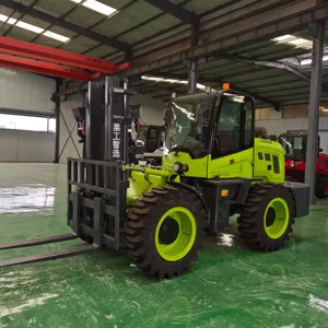 LAIGONG LG15F Forklift murah 3 ton diesel digunakan 4x4 diesel 3 ton 4 ton 5 ton truk Forklift Off-road artikulasi