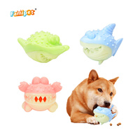 Jouet à mâcher pour chien Famipet, nouveau design animaux marins en TPR durable et non toxique, vente en gros personnalisée, jouet d'alimentation lente pour animaux de compagnie