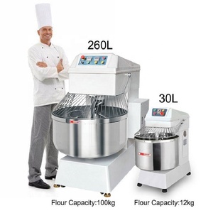 Amasadora Industrial de Masa para Pizza, Panadería, 20L, 30L, 60L, 80L, 160L, 260L, Mezcladora Espiral de Harina, Amasadora de Masa para Pan - Product Image 1