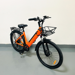 Bicicleta Eléctrica Urbana de 26 Pulgadas, 48v, con Canasta Delantera y Portaequipajes Trasero, Venta al Por Mayor - Product Image 2
