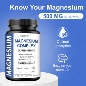 OEM Hot Sales Dreifache Magnesiumkomplex-Kapseln Magnesium glycinat, Malat und Citrat für Schlaf, Nerven und Herz gesundheit 60 Kappen - Product Image 4