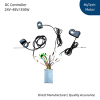 Contrôleur de moteur CC sans balais 350W 36V/48V avec système de freinage électronique EBS, fonction de régulateur de vitesse et bouton d'accélérateur pour vélo