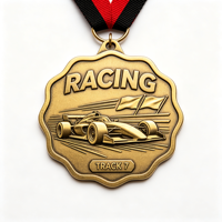 Médaille sportive personnalisée en alliage de zinc, médailles personnalisées pour les cérémonies de remise de prix et les célébrations