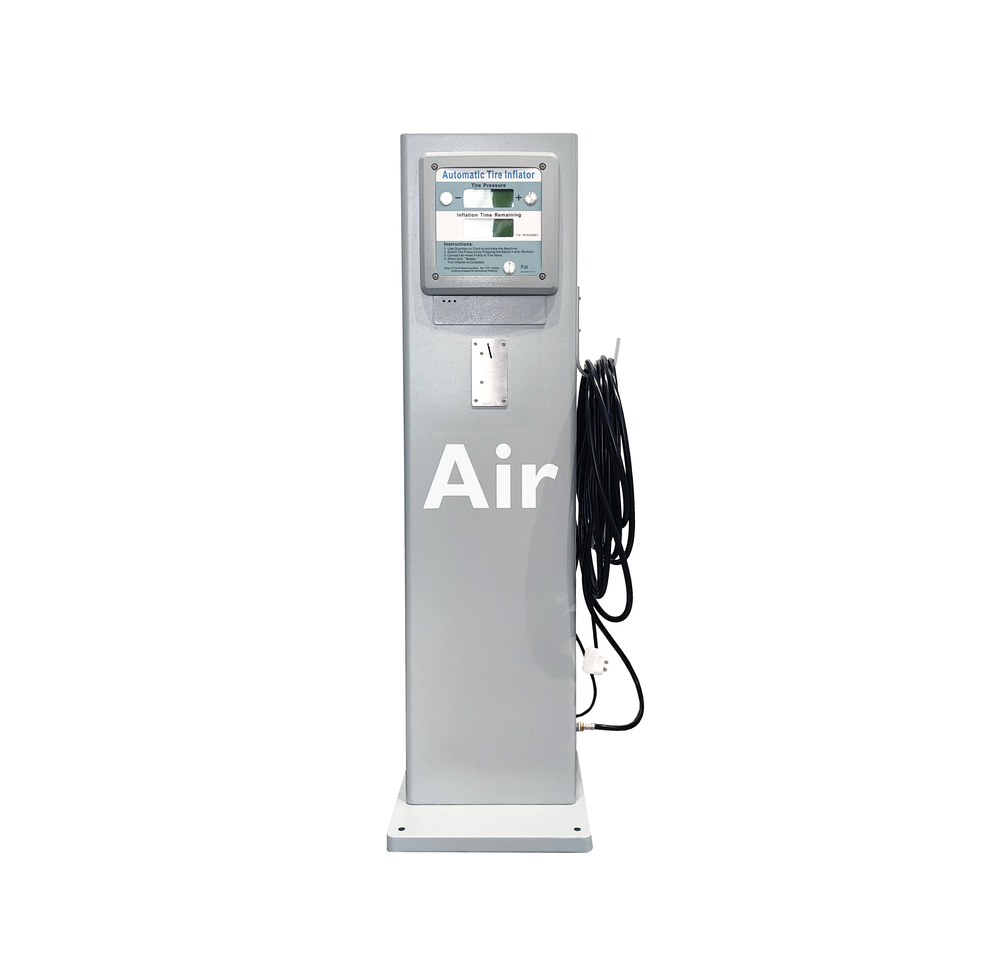 Coin Operated Air Vending Machine Zhuhai Tyres Pressure Gauges Autos Motos Automatic Digital Tire Inflator Gas Station Air Pumps
