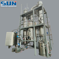 Extraction de concentration et équipement d'évaporation Extracteur de liquide d'évaporateur à film tombant à effet unique