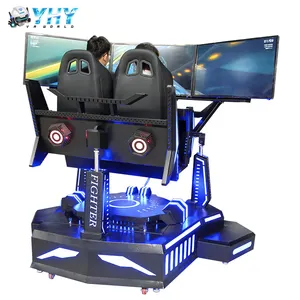 2 Players Motion F1 Formula Driving Game Set 3dof 3 Screens Vr Car Racing Simulator