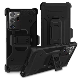 Funda híbrida resistente para Samsung galaxy Note 20 / Note 20 Ultra, funda a prueba de golpes con CLIP para cinturón