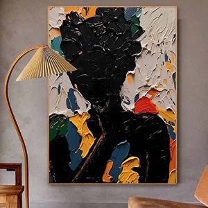 <span class=keywords><strong>Darling</strong></span> DRZ126 Figure abstraite peintures décoratives Arts muraux couleur de base peinture à l'huile femme cadre personnalisé décoration murale peinture à l'huile - Product Image 4