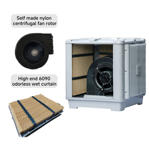 Công Nghiệp 16000m3/H Tường Cửa Sổ Gắn Kết Điều Hòa Không Khí Làm Mát Không Khí Quạt Ly Tâm Với Cánh Quạt Xuống Xả Cho Kho - Product Image 3