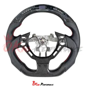 LED Shift Build Carbon Fiber Customs Steering Wheel For Nissan GTR R35 Steering Wheel