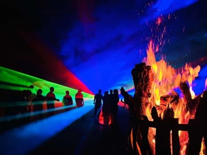 30W RGB IP65 50kpss ánh sáng laser hiển thị Hệ thống hoạt hình bầu trời không thấm nước IP65 ngoài trời - Product Image 5