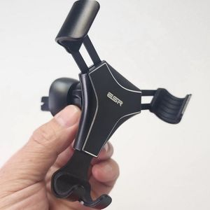 Support de téléphone portable pratique en alliage d'aluminium pour voiture, conçu pour fixer le téléphone sur la grille d'aération de la voiture, utilisation en extérieur - Product Image 4