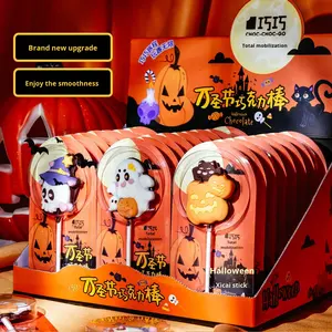 Cadılar bayramı çikolata lolipop sert doku kabak hayalet kafa aperatifler yıldız sopa çanta ambalaj lal sertifikalı meyve şekeri - Product Image 5