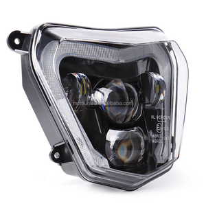 Faros delanteros LED para motocicleta <span class=keywords><strong>KTM</strong></span> <span class=keywords><strong>MT09</strong></span> FZ09 2014-2016, kit de faros delanteros LED con haz alto/bajo y aprobación de DRL para el - Product Image 6