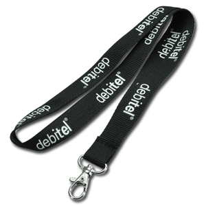 Lanières de cou en polyester imprimées avec logo personnalisé pour porte-clés - Product Image 4