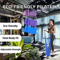 Banda de Resistencia Ecológica de TPE/Látex para Pilates, Tipo Lazo, para Ejercicios de Piernas y Pilates