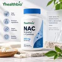 OEM N-Acetyl L-Cysteïne Poeder 60 Capsules Fruit Smaken Glutenvrij Geen Kunstmatige Ingrediënten Aangepaste Service voor NAC Supplement Capsules