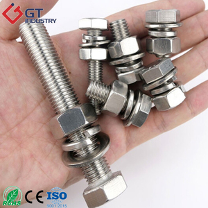 High Quality M4 <strong>M5</strong> M6 M8 M10 Natural Color GB5780 DIN933 Incoloy High-Nickel Steel Hex Head <strong>Bolt</strong> for Aerospace Parts - Product Image 1